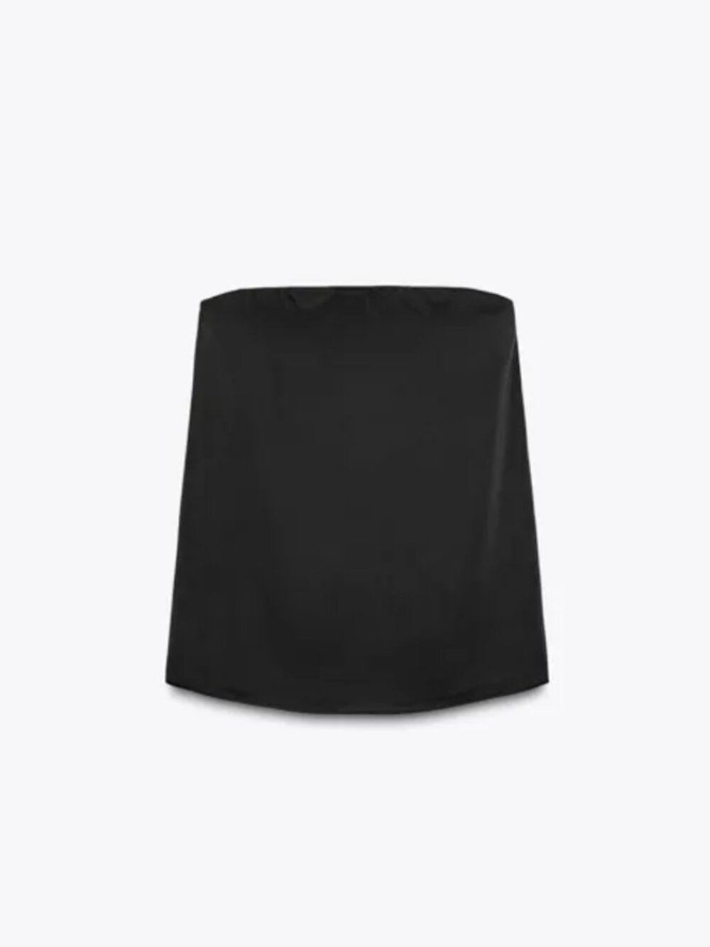 Zara Satin Bandeau Top Black Size S New With Tags NWT ✨ - Picture 4 of 8